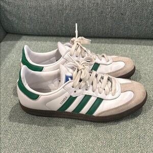 Adidas Samba Classic White and Green Shoes